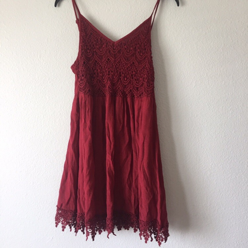 Burgundy Dress